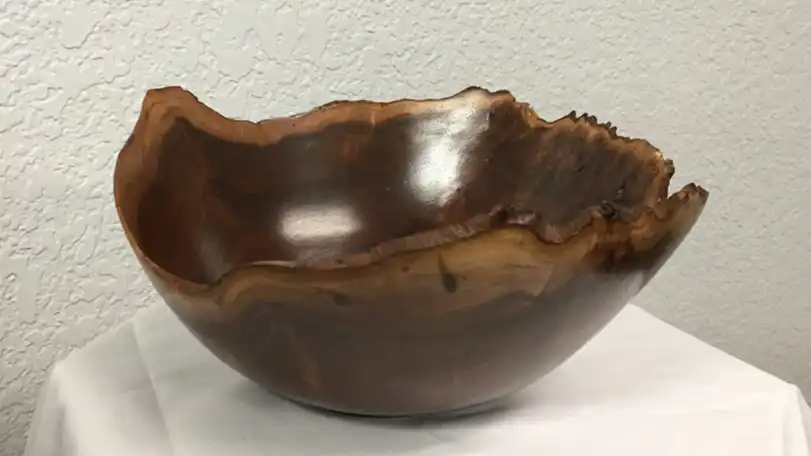 Redwood burl bowl