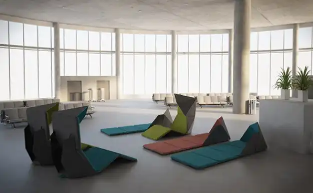 Resmo folding geometric seating4