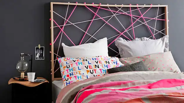 Rope headboard