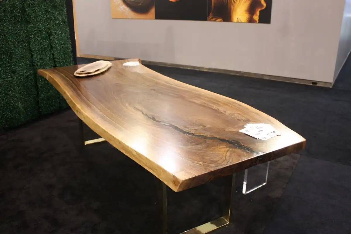 Roughwood or driftwood style table