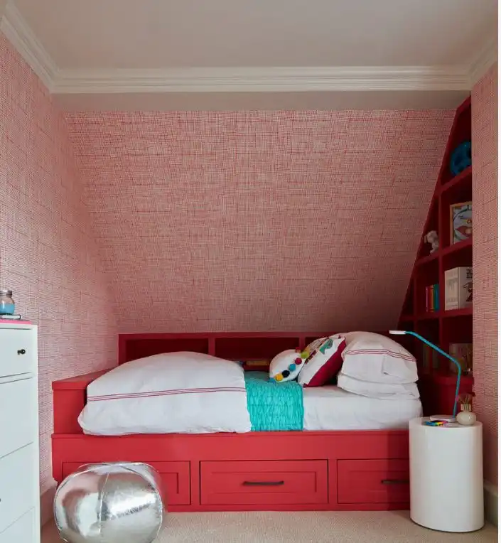 Ruby red girls room trundle bed girl room colors