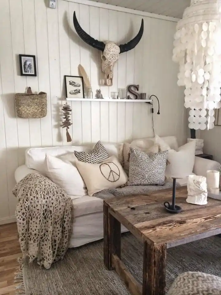 Rustic living room with southwestern style
