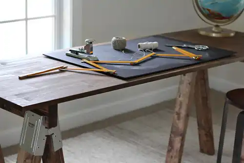 How To Build A Sawhorse Desk For Both Rustic And Modern Offices