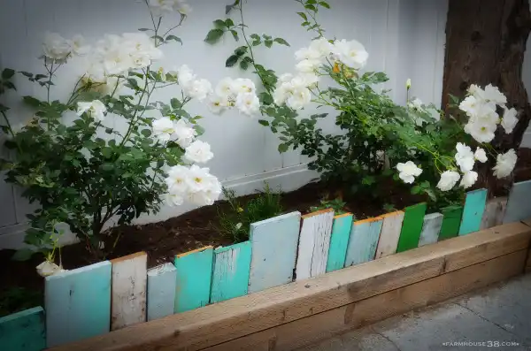 scrap-wood-for-garden-edging
