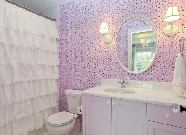 shower curtain ruffles