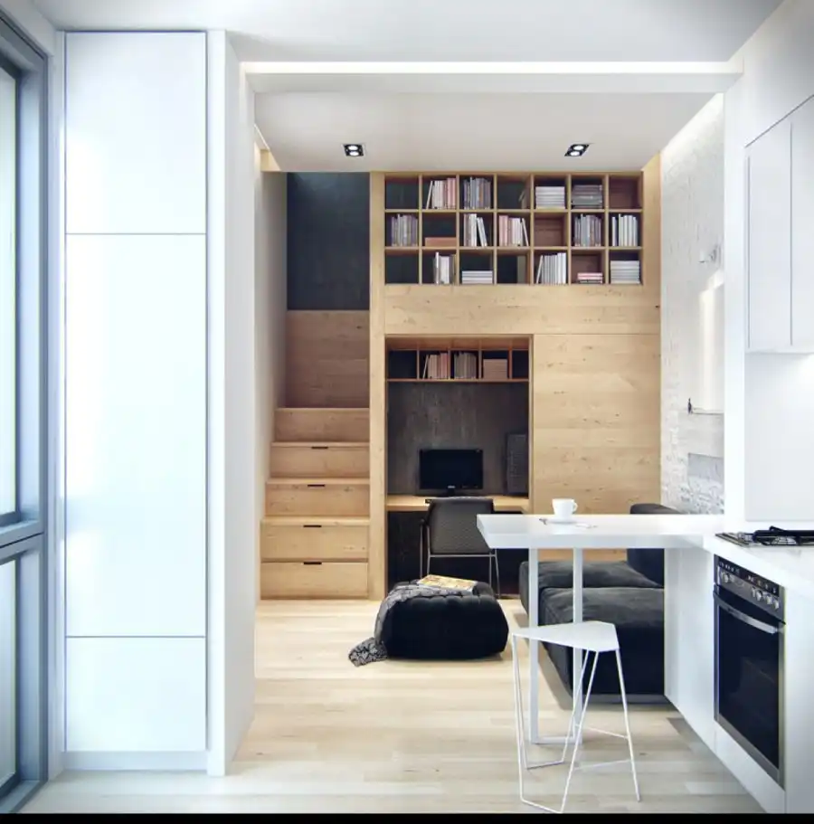 Simply built in home apartment