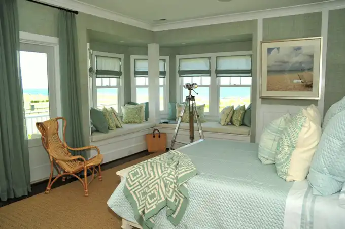 Small master bedroom window seating