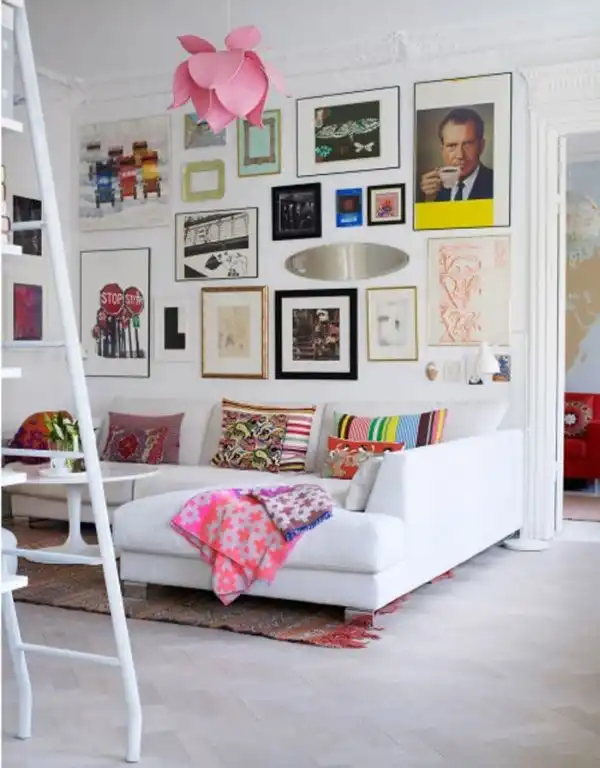 Small room gallery wall