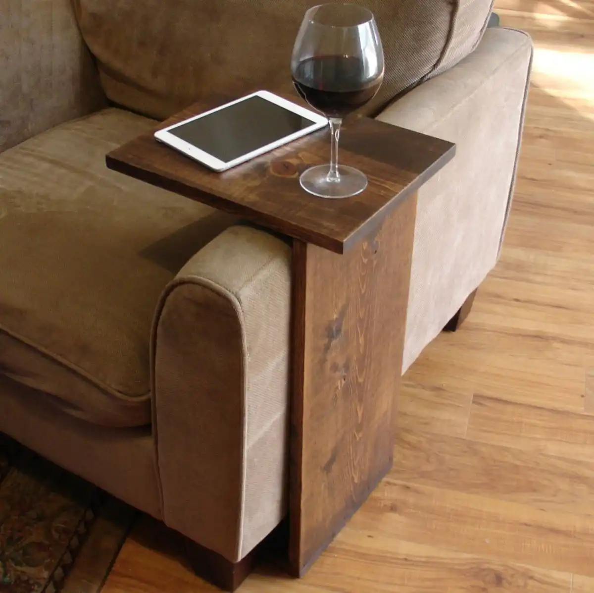 Sofa chair arm rest tv tray