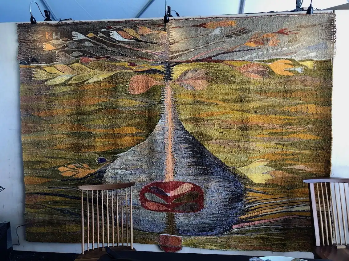 A striking wall hanging will transform your space.