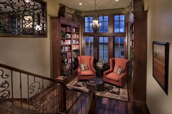 Stairs landing reading corner