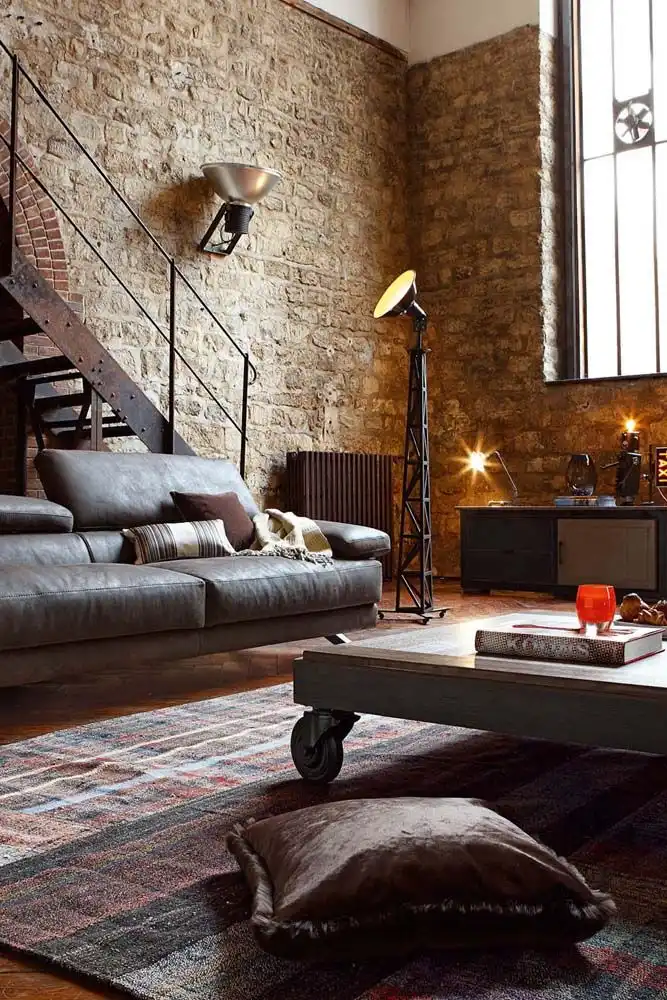 Steampunk apartment design first time renter