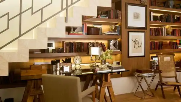 Storage ideas under stairs in livingroom3