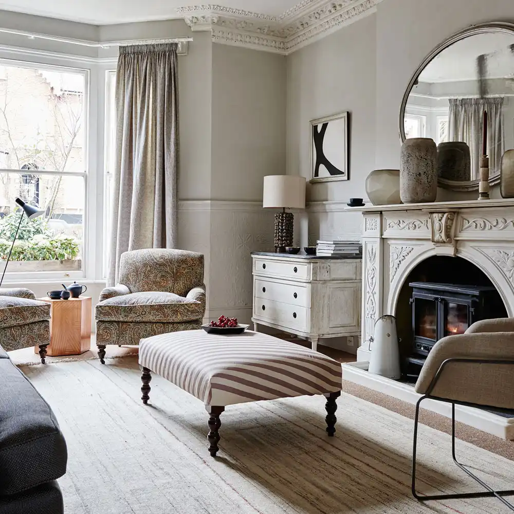 taupe living room interior design