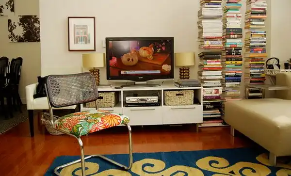 Tiny library room