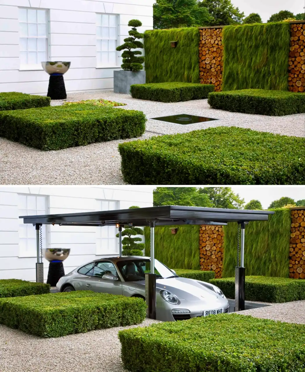 Underground garage parking