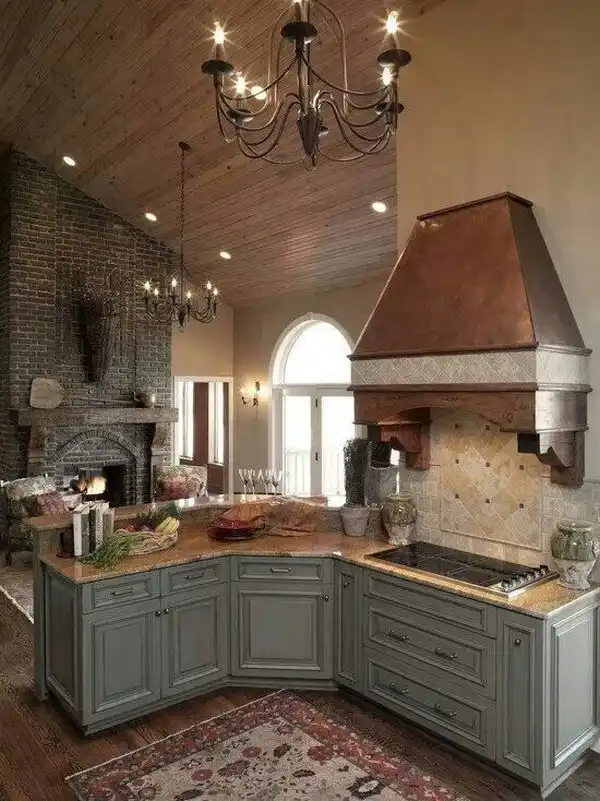 Unique decorative corner kitchen