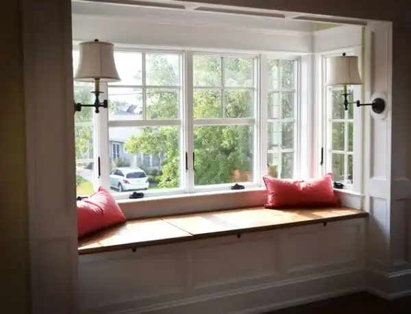 Upstairs window reading corner