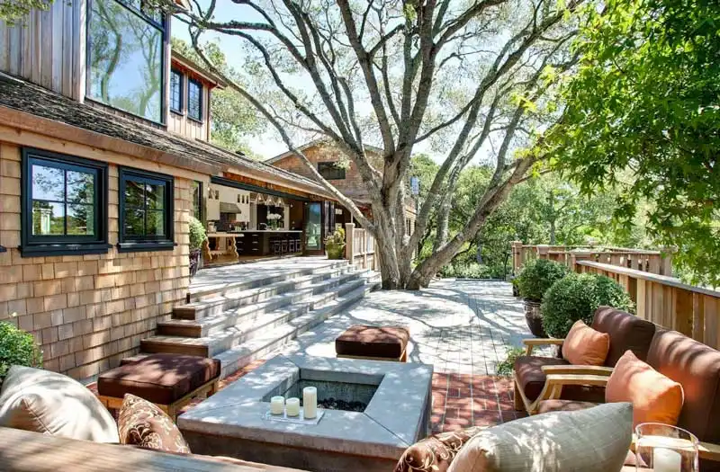 Urrutia design millvalley with outdoor fire pit