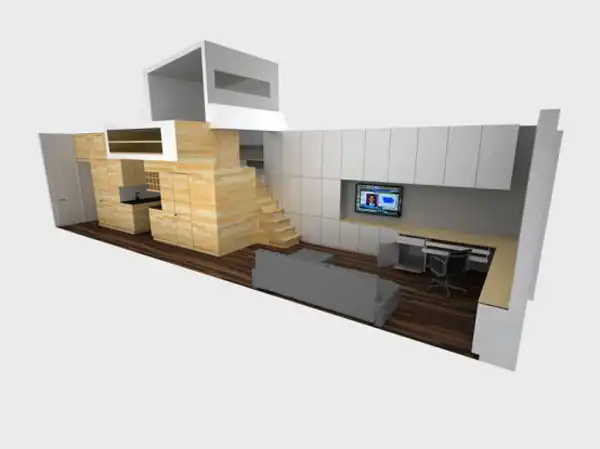 Very tiny loft studio design10