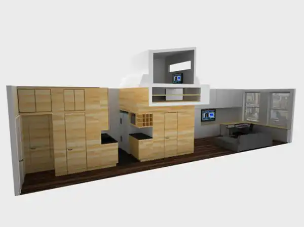 Very tiny loft studio design9