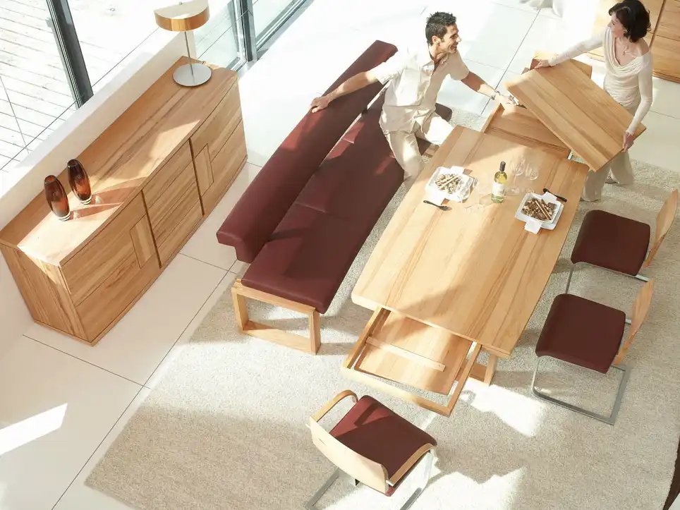 Vita extending rectangular solid wood table3