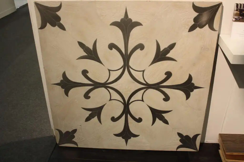 walking on wood inlay