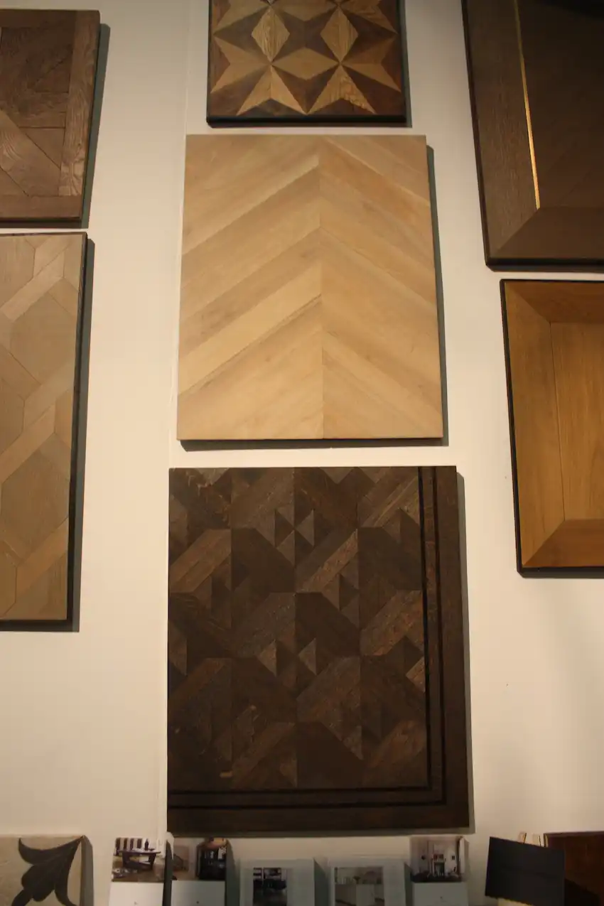 walking on wood parquet