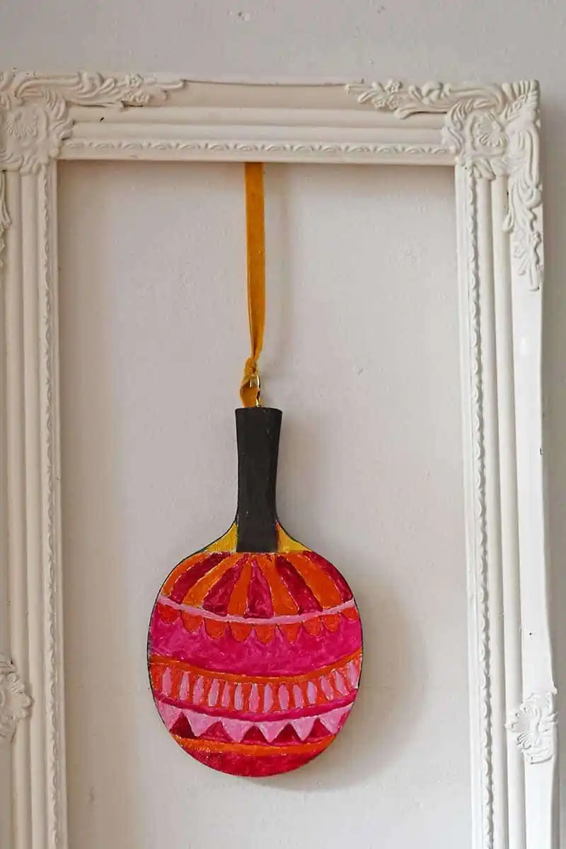 Wall art ping pong bats