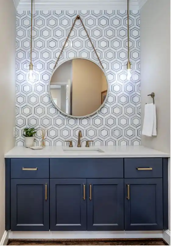 Add Wallpaper for Bathroom Decor