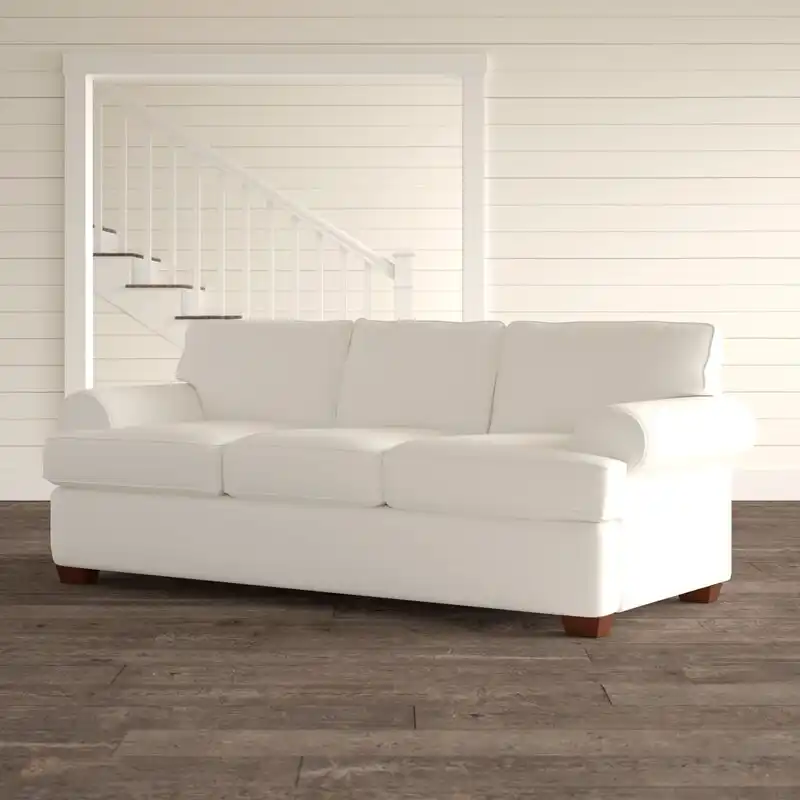 White birch lane rolled arm sofa bed