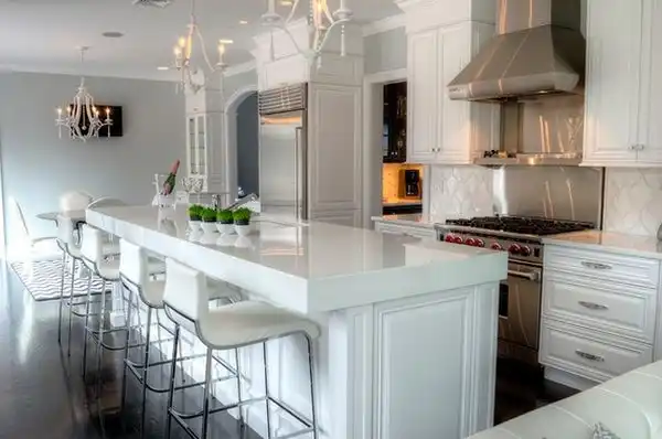White kitchen bar stool