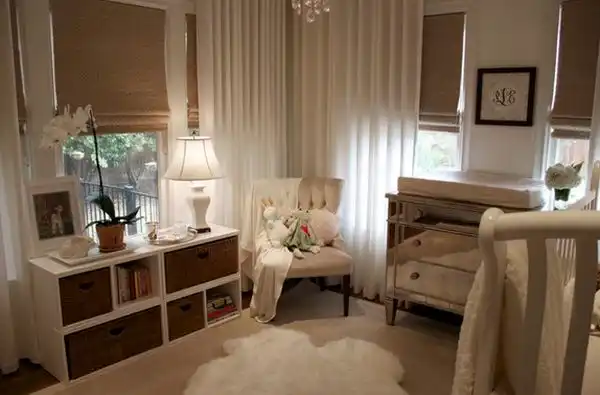 White nursery room