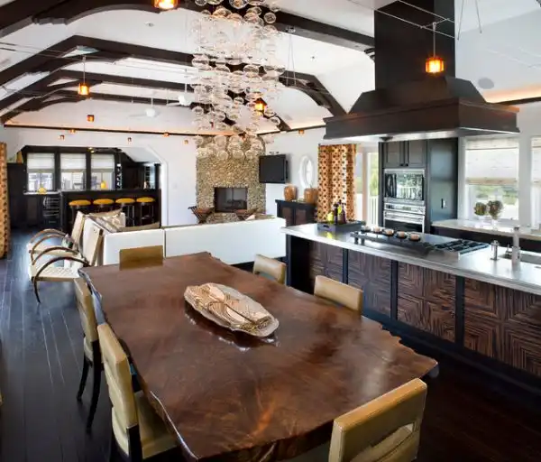 Wood edge table