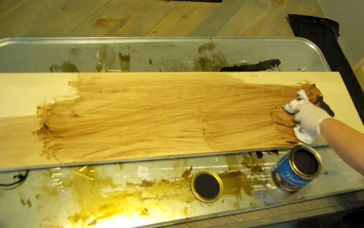 Wood stain how to