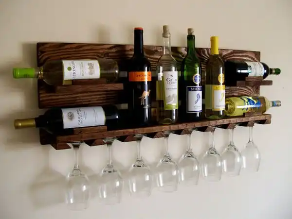 Wood wine rack