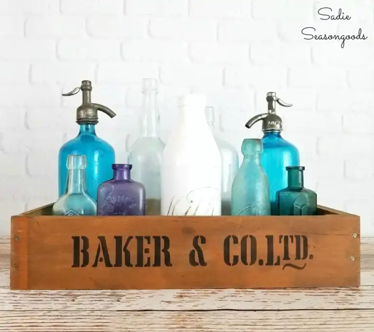 Wooden crates from drawers