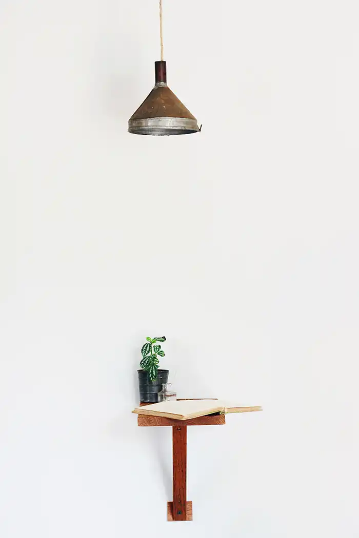 Wooden shelf