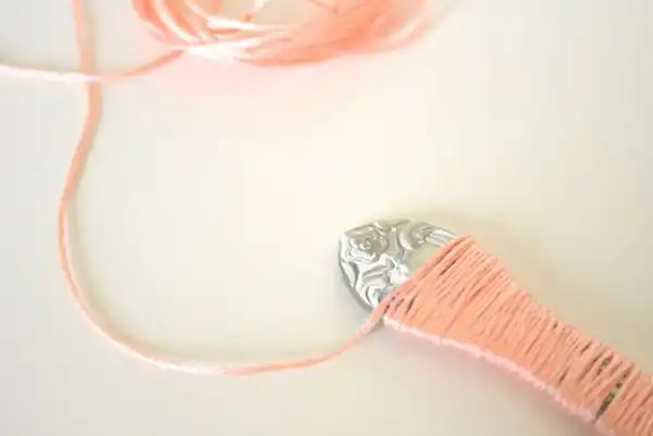 Wrapped silverware diy 5