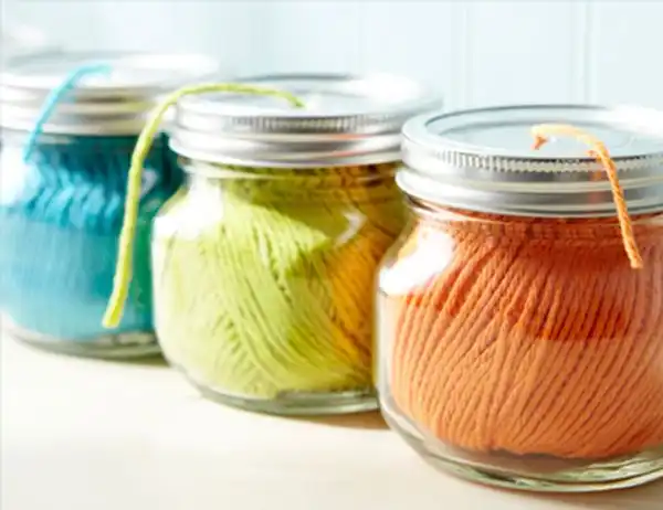 Yarn dispenser jars ss