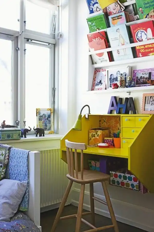 Yellow childern desk