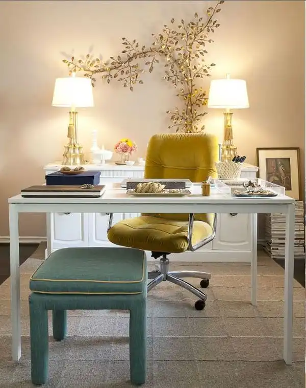 Yellow office chair