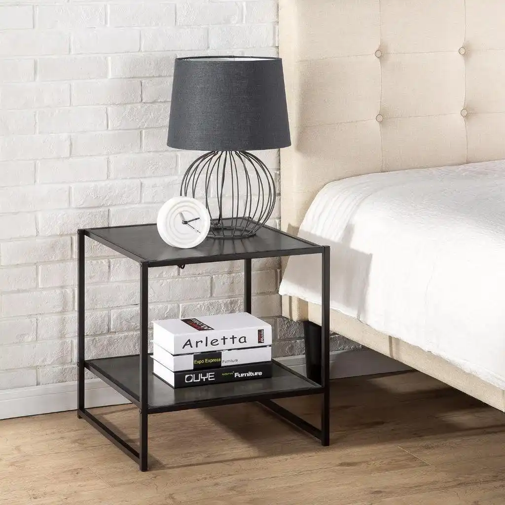 Sleek Zinus nightstand with shelf