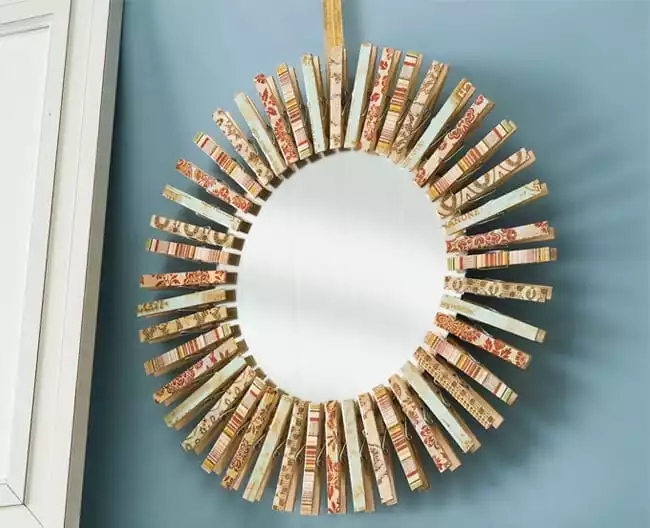 clothespin mirror