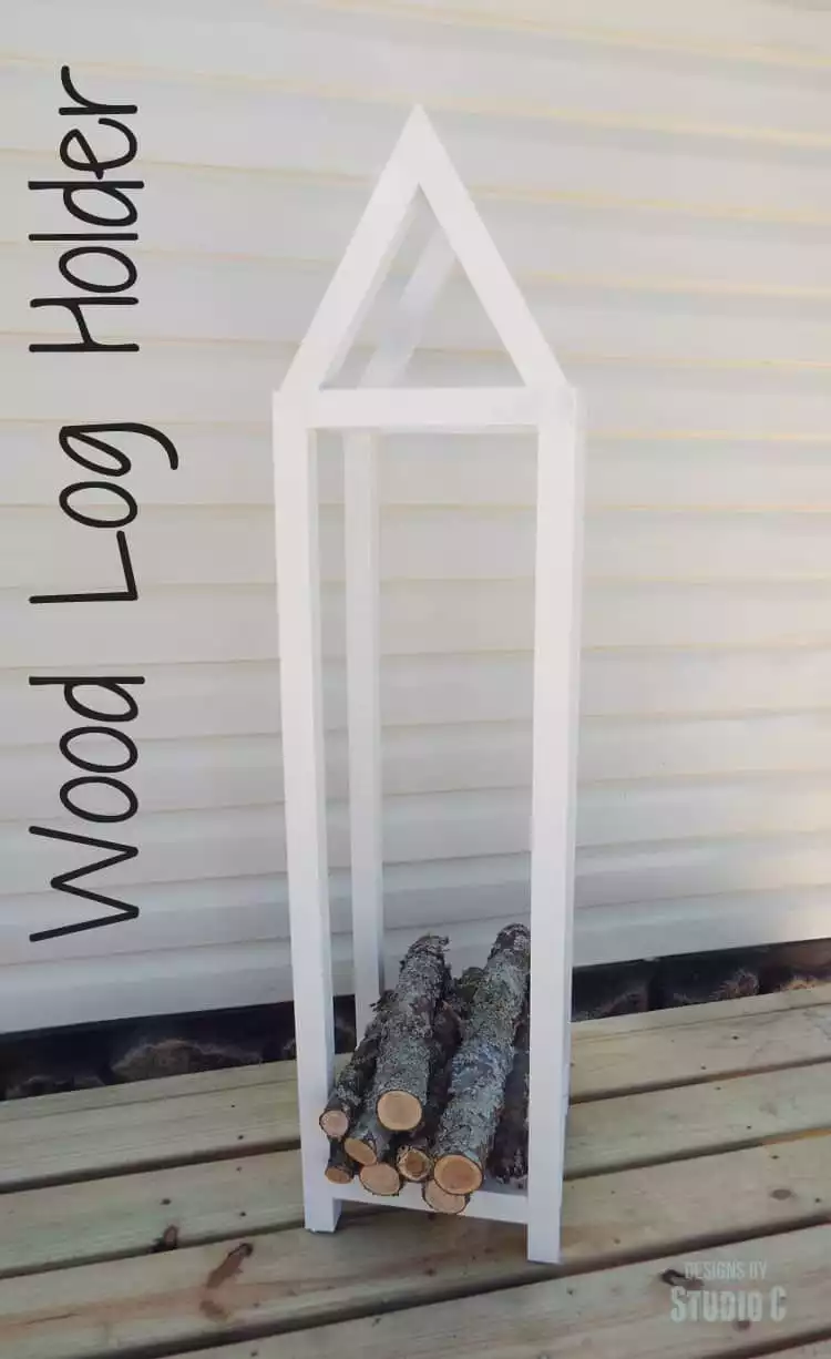 A frame firewood storage