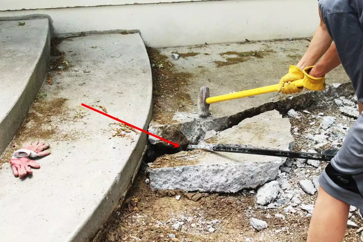 Best Way to Remove Concrete Slabs on a Patio extra tip