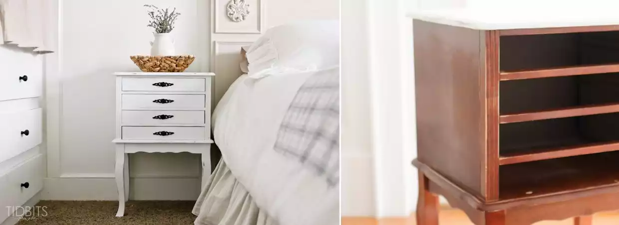 Antique night stand makeover
