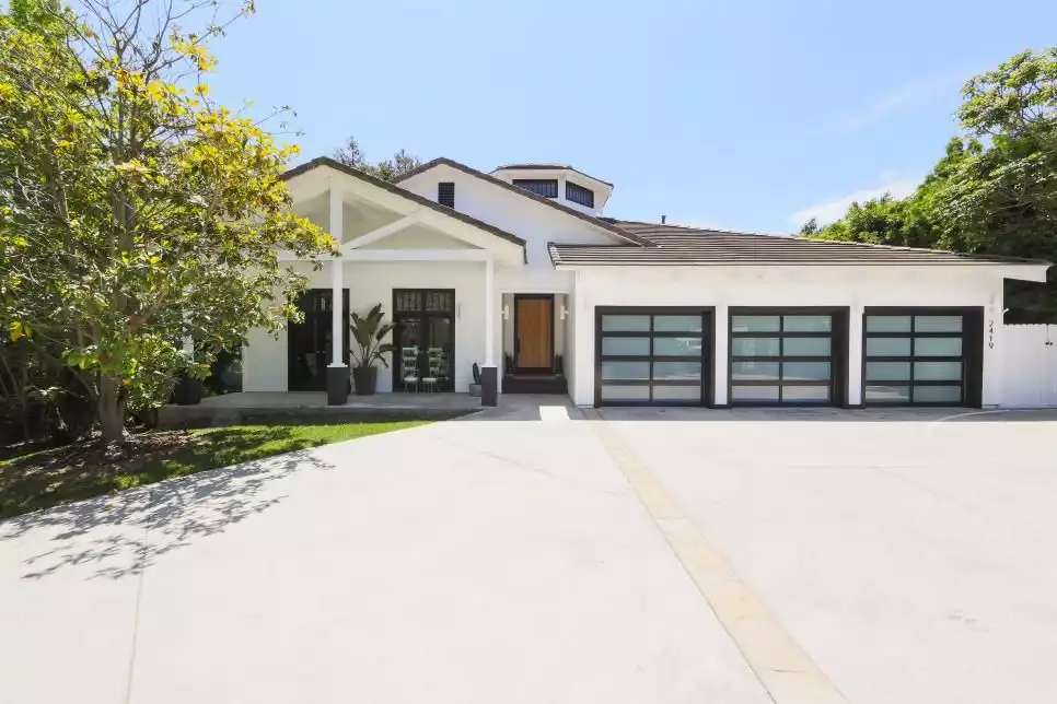 Attached garages and large driveways