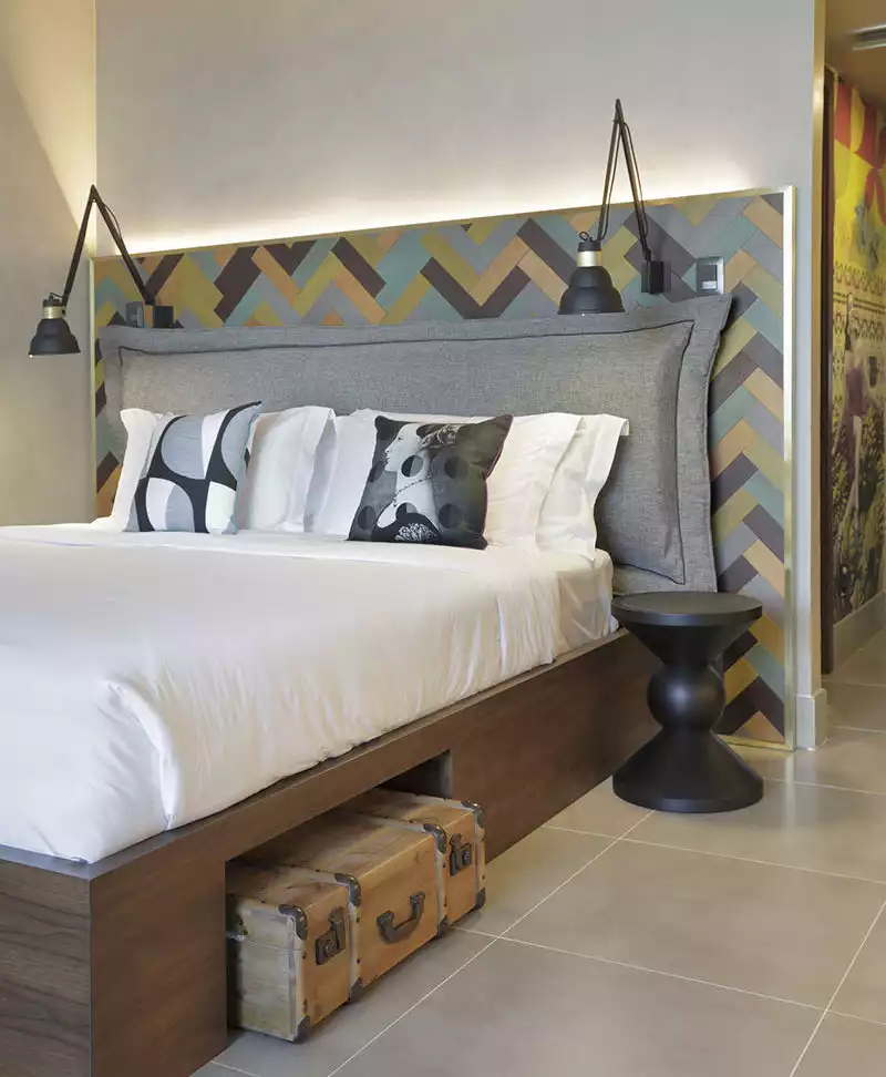 Beautiful headboard pattern heringbone