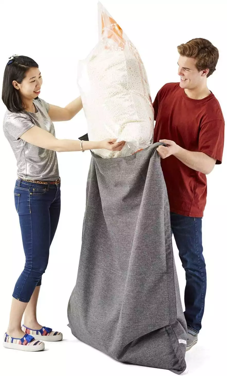 Big Joe Comfort Research Megahh (UltimaX) Bean Bags Refill, 100 L, White